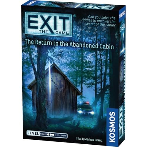Image of Thames & Kosmos EXIT: The Return to the Abandoned Cabin, Escape Room Card Game, Family Games for Game Night, Board Games for Adults and Kids, For 1 to 4 Players, Ages 12+
