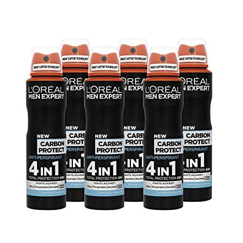 Image of L'Oreal Men Expert Carbon Protect Deodorant 150ml Pack of 6