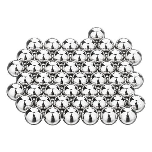 Image of sourcing map 50Pcs 7/32" Bearing Balls, 440C Stainless Steel, G10 Precision Balls for Bearings Bicycles Casters Automotive Part and DIY, (Mirror Polished)