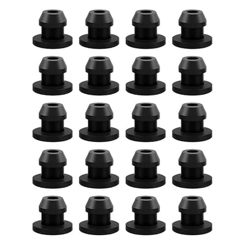 Image of 20 PCS Rubber Grommet, Electrical Grommet Electrical Conductor Washer Rings for Protecting Wires, Plugs and Cables, 8mm Inner Diameter and 10mm Mounting Diameter