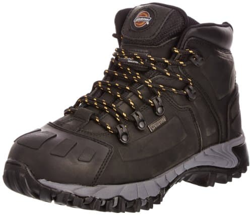Image of Dickies Unisex-Adult Medway S3 Safety Boots FD23310 Black 11 UK, 45 EU - EN safety certified