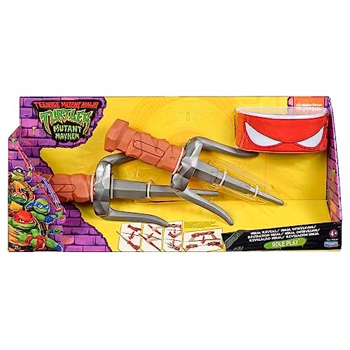 Image of Teenage Mutant Ninja Turtles: Mutant Mayhem Raphael Sai's Basic Role Play Set. Ideal present for boys 4 to 7 years and TMNT fans!