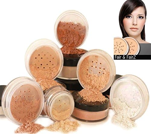 Image of Mineral Makeup 6 piece Set Natural Mineral Foundation by Intelligent Cosmetics® Natural SPF (FAIR & FAIR2)
