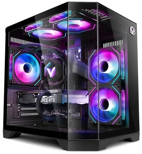 Image of Vibox IV-633 Gaming PC • AMD Ryzen 7 5700X 8-Core • Radeon RX 9060 XT 16GB • 16GB RAM • 1TB SSD • Windows 11 • WiFi