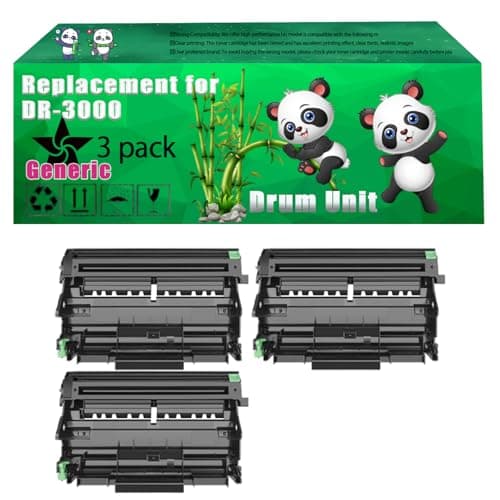 Image of Replacement DR-3000 Drum Unit Compatible for Brother DCP-8040 HL-5100 HL-5140D HL-5170 MFC-8440 MFC-8840D Printers, Up to 20000 Pages, Vivid Colors, Contains Chip (3 Pack Black)