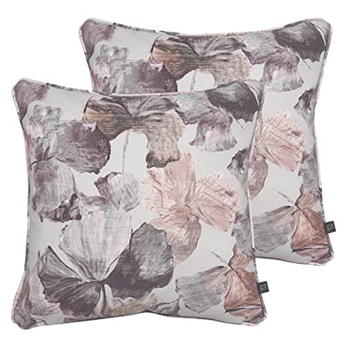 Image of Prestigious Textiles Hanalei Polyester Filled Cushions (Twin Pack), Cotton, Moonstone
