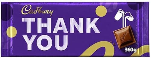Image of Premium chocolate bar 360g - Best size Gift For Friends & Family (Cadbury Dairy Milk Thank You Chocolate Bar 360g)