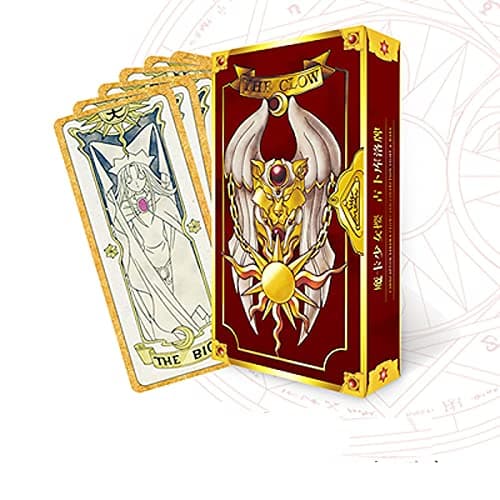 Image of NA 59PCS/Set Card Captor Sakura Clow Cards KINOMOTO SAKURA Magic Book Set/ Full Set Classic Gift/Birthday, girl's gift (red)