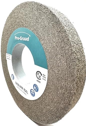 Image of Pro-Graad EXL Deburring Wheel - 8" x 1" x 3" 9S Fine Grit - Silicon Carbide - Metal Deburring, Finishing and Polishing Wheel - Convolute - 05135 - (1 Pack)