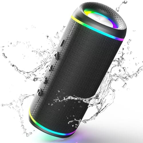 Image of RIENOK 30W Bluetooth Speaker Wireless Portable Waterproof Speaker with 10-Hour Playtime Bluetooth 5.3 TF Card Up to 128G Speakers for Home Garden Party Camping Travel
