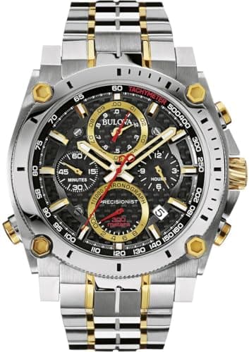 Image of Bulova Men Analog Japanese Quartz Watch with Stainless Steel Strap 98B228