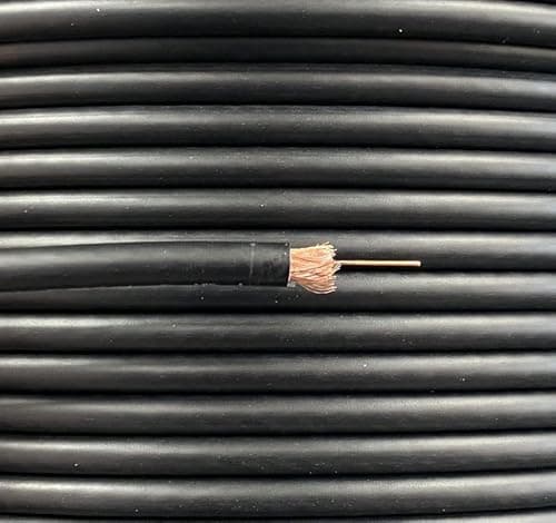 Image of Part King 20m Black RG59 Coaxial Cable for TV Aerial Satellite PoC Coax CCTV