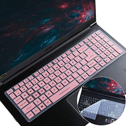 Image of 2Pack Keyboard Cover for Acer Nitro 5 AN515-43/44/45/54/55/56/57/58 AN517-51/52/53/54, Nitro 7 AN715-51/52 17.3", Acer Predator Helios 300 PH315-52/53/54/55 PH317-53/54 15.6" 17.3" US Laptop