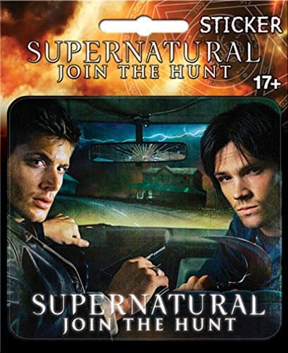Image of Ata-Boy Supernatural Sam and Dean Car Sticker - Cartoon, Vinyl, Waterproof, Glitter, Glass, Plastic, Metal, Vehicle