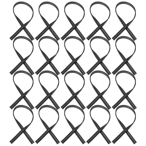 Image of FELTECHELECTR 20pcs Universal Car Windshield Wiper Blade Refills Rubber Strips 500mm 20 Inch for Automotive Replacement Maximise Water Removal Easy Installation