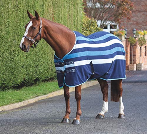 Image of Shires Tempest Newmarket Fleece Horse/Pony Rug - Blue 6'9" / 81", Bluee