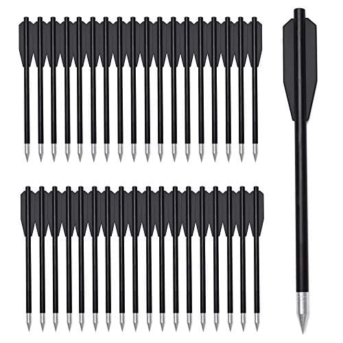 Image of Crossbow Bolts Arrows 6.3" Plastic Hunting Arrows for 50-80lbs Mini Crossbow Archery Pistol - Fishing Hunting Target Practice Pack of 36 Black