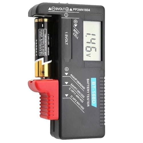 Image of Nartel® LCD Digital Battery Tester Volt Checker Multi Size for AA AAA C D 9V 1.5V Button Cell Batteries (Requires No Battery to Operate)