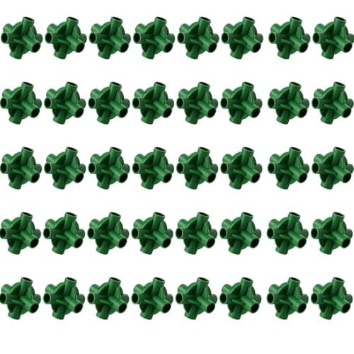 Image of Flexible Cane Balls - Bamboo Cane Connectors for Fruit Cages Netting Frames [PACK OF 40]