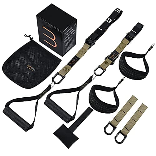 Image of Bodytorc Suspension Trainer, Bodyweight Training Straps for Full Body Workouts at Home, Includes Door Anchor, Extension Arms and Advanced Foot Straps.