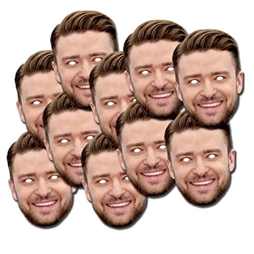 Image of Personalised Photo Face Masks - DIY or Ready To Wear - Custom kits For Hen do, stag do, birthday party - 10 Masks RTW