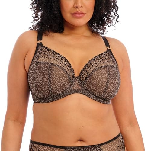 Image of Elomi Matilda Underwired Plunge Bra (32HH, Leopard)