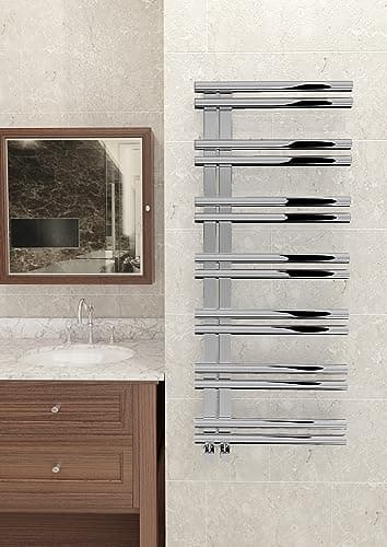 Image of Nevada 500x1200 Polished Chrome Stainless Steel Design Towel Warmers