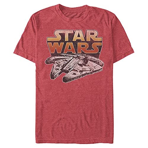 Image of STAR WARS Men's The Falcon T-Shirt, Red Heather, XXL