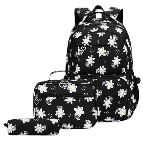 Image of VIDOSCLA Girls Daisy Backpack Elementary Students BookBag School Bag for Kids
