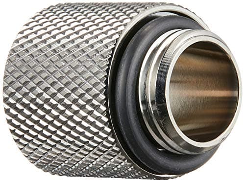 Image of Bitspower G1/4" Male to Female Extender Fitting, 15mm, Black Sparkle