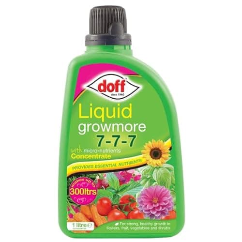 Image of Liquid Growmore Multi Purpose Plant Food Feed Fertiliser, Suitable For All Plants Indoors, Outside And In The Greenhouse (1L Growmore)