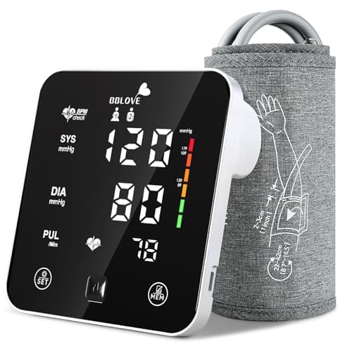 Image of BBLOVE Blood Pressure Monitor for Home Use, Talking Blood Pressure Machine, Upper Arm BP Monitor with Adjustable Cuff (22-42 cm), Backlit LED Display & 2-User Memory for Seniors
