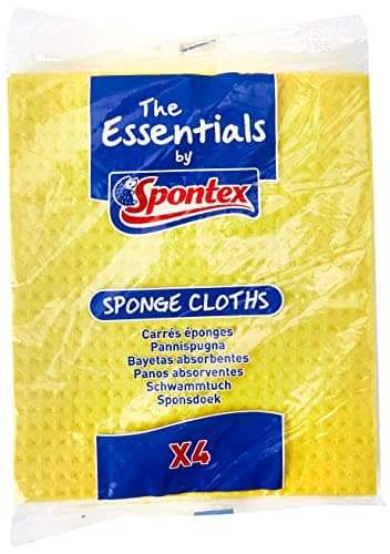 Image of Spontex Essentials Sponge Cloths (Pack 4)