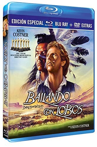 Image of Bailando Con Lobos BD+ DVD Extras 1990 Dances with Wolves [Blu-Ray] [Import]
