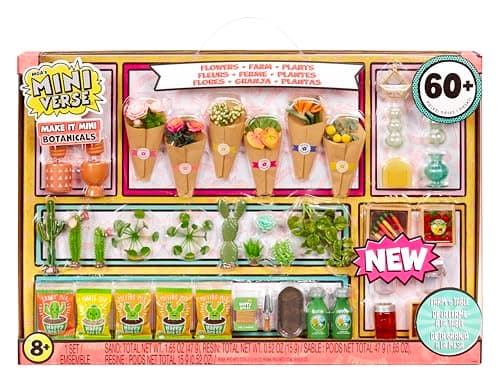 Image of MGA's Miniverse Make It Mini Botanicals - Mini Collectibles, DIY, Crafts, Resin Play, Replica Items, Mini Plants, Bouquets, Garden, for Collectors & Kids Ages 8+, NOT Edible