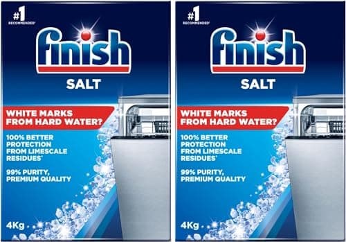 Image of Finish Dishwasher Water Softener Salt | Pack of 2 | 4kg Each | 2 x 4kg