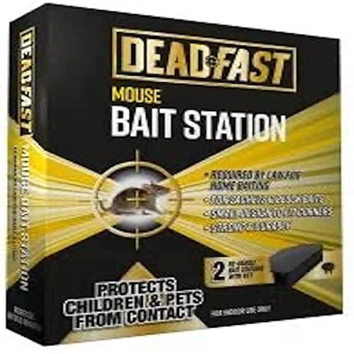 Image of Deadfast Mouse Bait Station Only Twin Pack