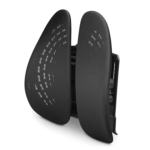 Image of Kensington SmartFit Conform Back Rest - Ergonomic & Height Adjustable Lumbar Support Rest (K60412WW), Black