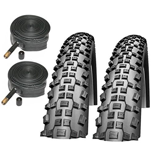 Image of Schwalbe Rapid Rob 26" x 2.10 Mountain Bike Tyres with Schrader Inner Tubes (Pair)