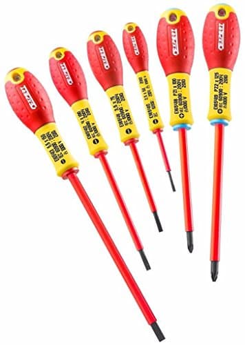 Image of Britool Expert by Facom 6pc Pozi VDE Insulated 1000 Volts Screwdriver Set
