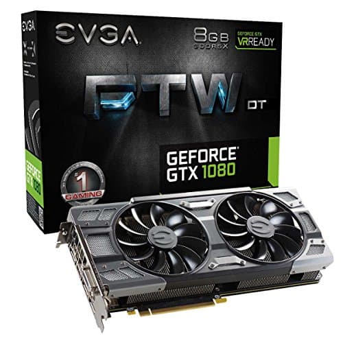 Image of EVGA GeForce GTX 1080 FTW DT GAMING ACX 3.0, 8GB GDDR5X, RGB LED, 10CM FAN, 10 Power Phases, Double BIOS, DX12 OSD Support (PXOC) Graphics Card 08G-P4-6284-KR