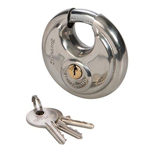 Image of Silverline 292707 Stainless Steel Disc Padlock 70 mm