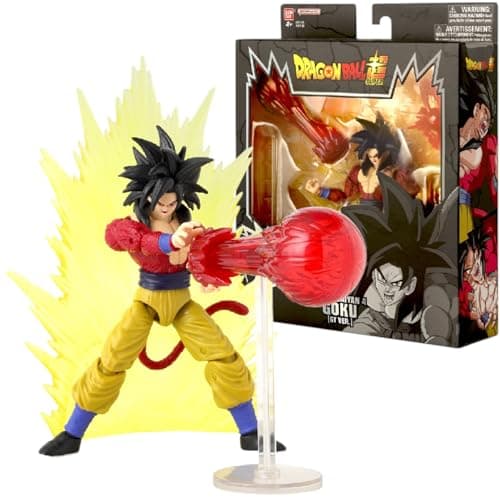 Image of BANDAI Dragon Ball Dragon Stars Power Up Super Saiyan 4 Goku (GT Version) | 17cm Articulated Goku Figure With Accessories Dragon Stars Action Figures Anime Gifts And Anime Merch