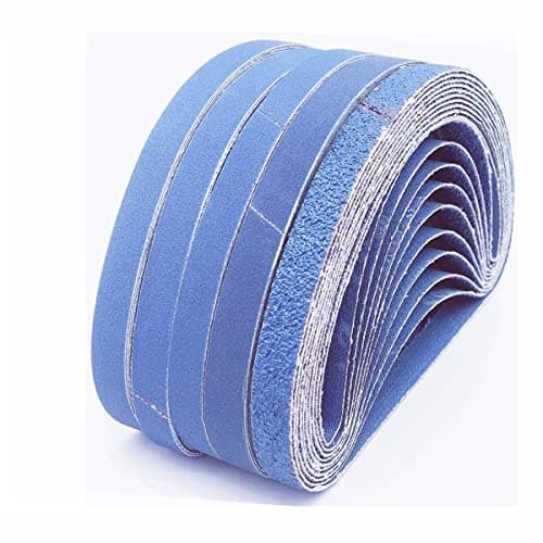 Image of FEIHU 13 x 457 mm Zirconium corundum Sanding Belts,Each 10 x Grain60/80/100/120/240/320 for black and decker sanding belts | power file belts | belt sander|Abrasive Belts（60Pcs）