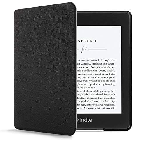 Image of Forefront Cases Case for Amazon Kindle Paperwhite 6.8" (10th Generation - 2018 Model) - Black - Slim, Light & Protective, Smart Auto Sleep-Wake Function Cover for Kindle Paperwhite 6.8"