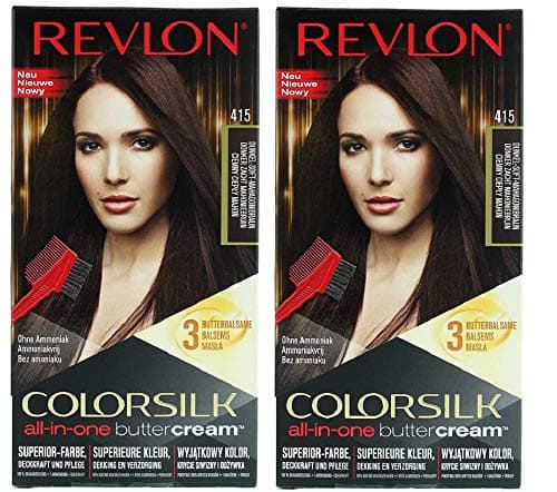 Image of Revlon Colorsilk Buttercream Lasting Color Dark Soft Mahogany Hair Colour 2 PACK