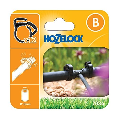 Image of Hozelock MICRO Supply Pipe Ratchet Clamps 1/2" / 12.5mm Pack of 12