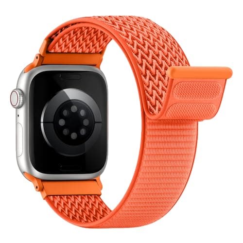Image of Nylon Sport Loop Straps for Apple Watch Strap 44mm 40mm 49mm 46mm 45mm 42mm 41mm 38mm Men Women,Soft Breathable Fabric Waterproof Bands for Apple Watch Band Series 11 10 9 8 7 6 5 4 Ultra/3/2 SE/3/2