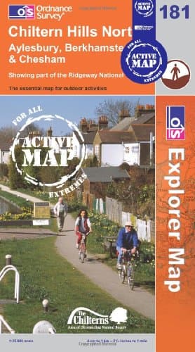 Image of Chiltern Hills North: Sheet 181 (OS Explorer Map Active)