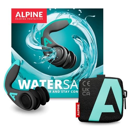 Image of Alpine WaterSafe Pro – Surfing and Swimming Ear Plugs for Adults - Waterproof - Comfortable - Secure Fit - for Water Sports - Reusable - Sizes M + L - 1 Pair